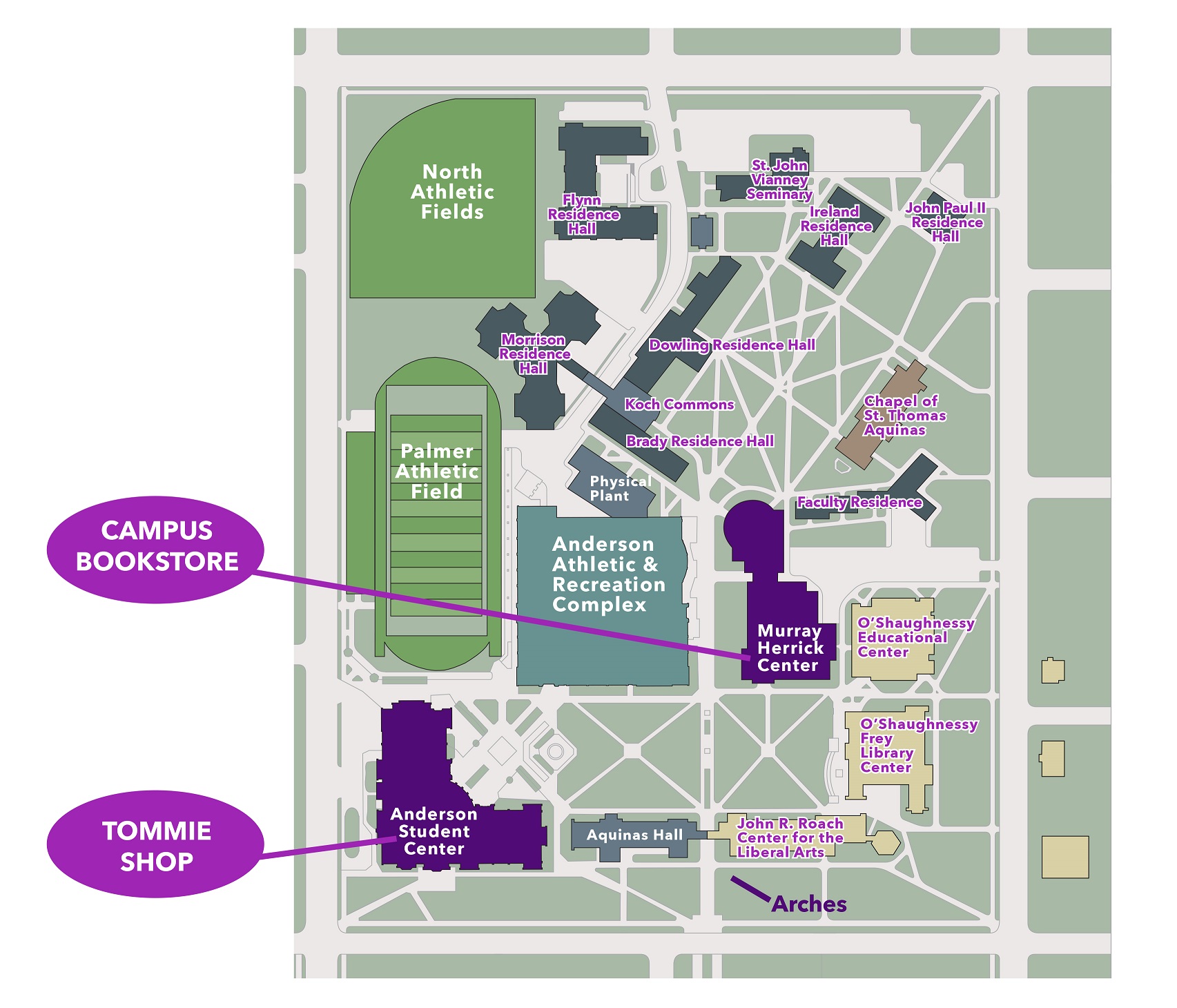 st paul campus map